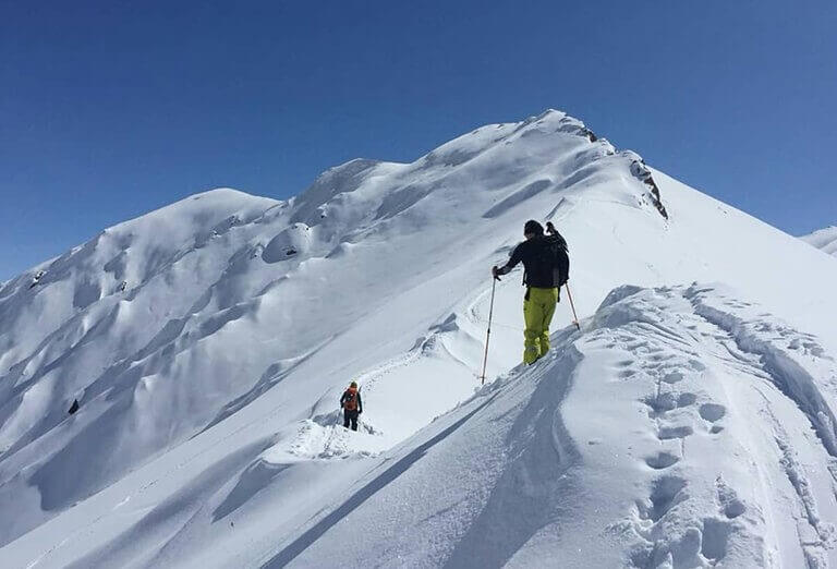 Skiing on Sabalan mount